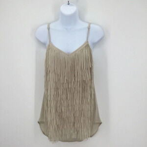 Lost April Fringe Women’s Boho Top Summer Festival Size M